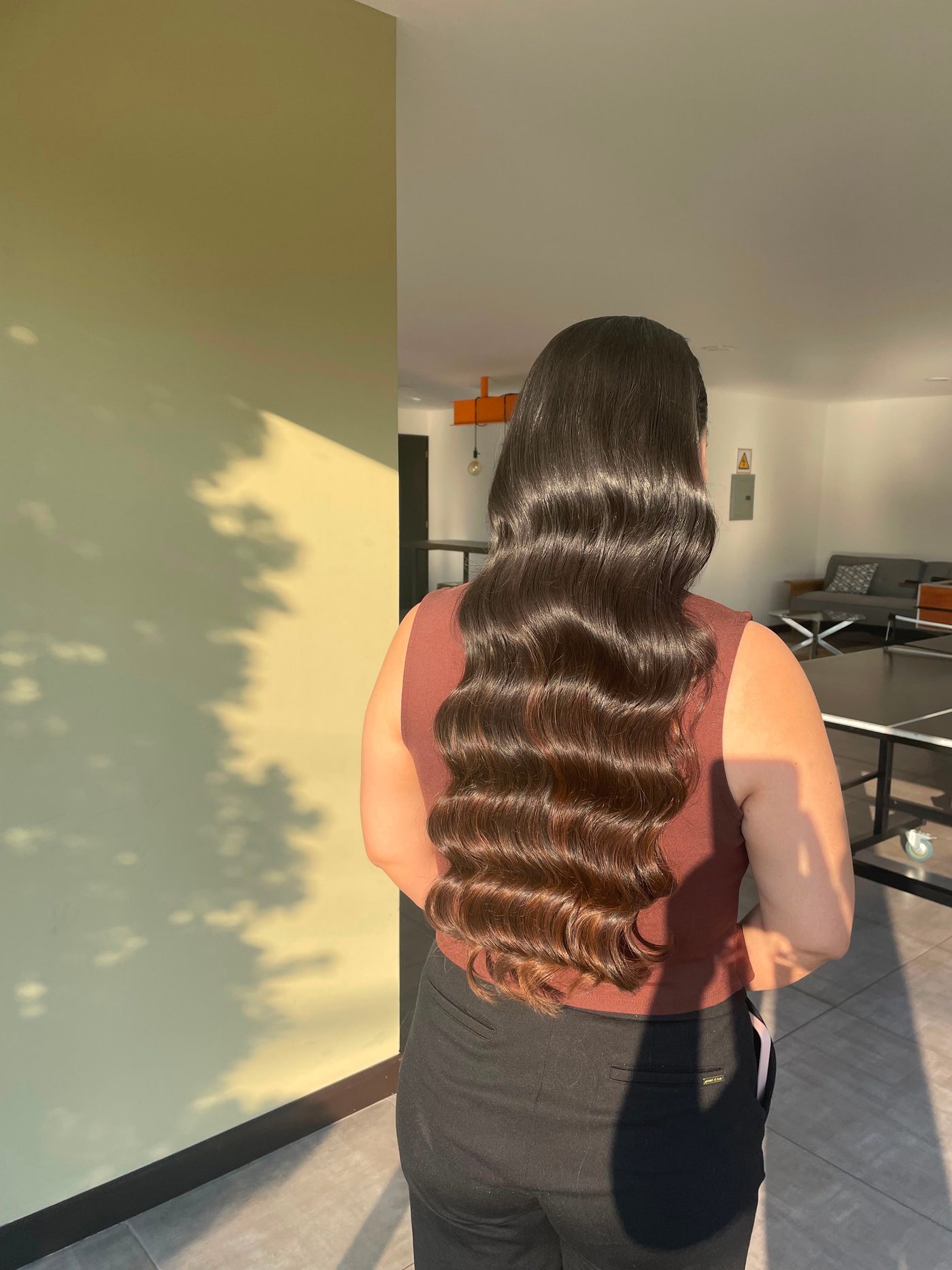 Peinado ondas largas